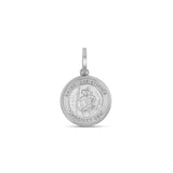 Mr. LOWE Men's St. Christopher Pendant on Wheat Chain Necklace - 24"