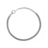 Curb Chain Choker with Diamond Clasp