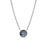 Labradorite Compass Star Curb Chain Necklace