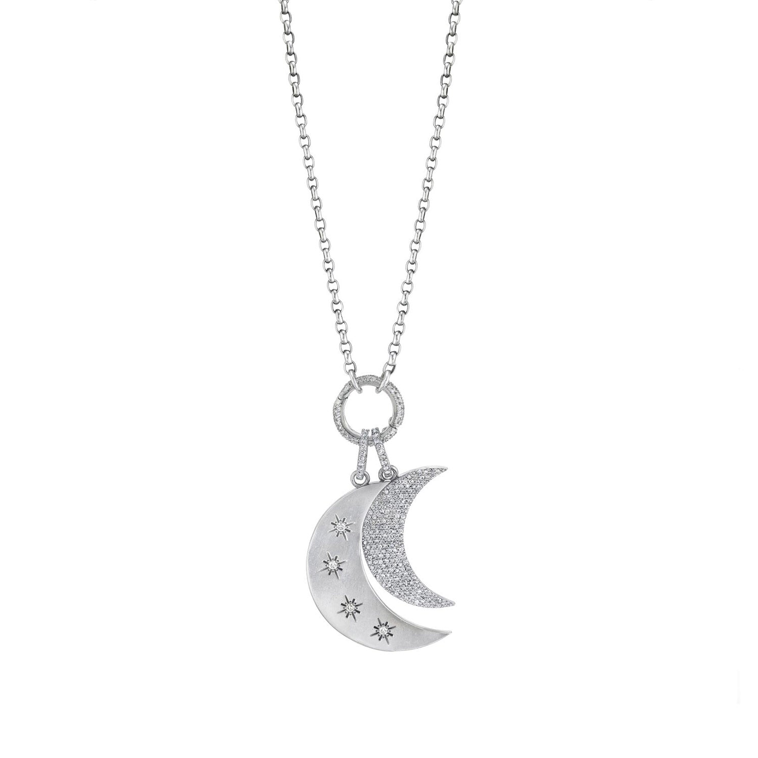 Double Crescent Moon Chain Necklace – Sheryl Lowe