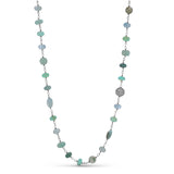 Blue & Green Mix Rope Necklace - One of a Kind
