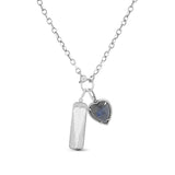 Love and Labradorite Heart Necklace