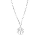 Tree of Life Diamond Pave Pendant on Soho Chain - 19"
