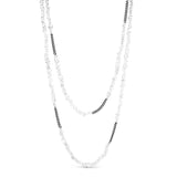 Herkimer Diamond Quartz Strand Necklace - 40"