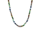 Montecito Nights Mix Bead Necklace with Mixed Diamond Beads - 18"