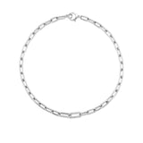 2 Diamond Link Paperclip Chain Necklace - 18"