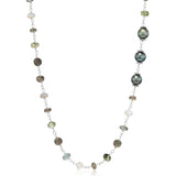 Grey & Green Mix Rope Necklace - 42"