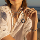 Peace & Love Manifestation Medallion Necklace - 30"