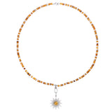 Citrine Soleil Pendant on Golden Hour Gemstone Necklace- 32"