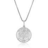 The Goddess Venus Diamond Pendant on Franco Chain Necklace - 18"
