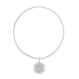 Mary Mother of God Diamond Pendant on Franco Chain Necklace - 18"