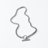 Belcher Chain Necklace with Dimond Toggle - 18"