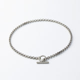 Belcher Chain Necklace with Dimond Toggle - 18"