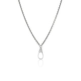 Short Cable Chain Necklace with Diamond Swivel Clasp - 19"