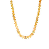 Ethiopian Opal Pave Necklace with Diamond Rondelle - One of a Kind