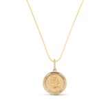 14K St. Christopher "Protect Us" Pendant on 14K Snake Chain - 30"