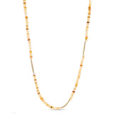 14k Ethiopian Opal Necklace with 5 Chain Stations