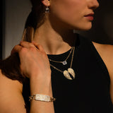 14K Gold Diamond ID Bracelet