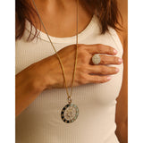 14k Zodiac Medallion Only or on Snake Chain Necklace - 30"