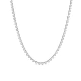 14k Heirloom Diamond Tennis Necklace - 16"