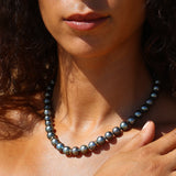 14k Tahitian Pearl Knotted Necklace - One of a Kind