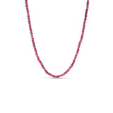 14k Pink Tourmaline Knotted Necklace - 18"