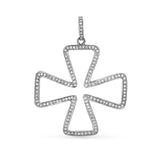 Diamond Maltese Cross Pendant