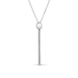 Diamond Bezel Stick Pendant