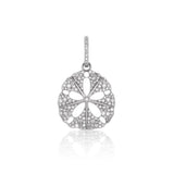 Pendentif en forme de dollar des sables et diamant sur chaîne Belcher - 45,7 cm