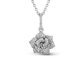 Diamond Mini Rose Pendant