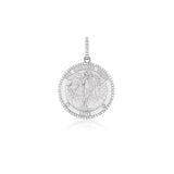 The Goddess Venus Diamond Pendant on Franco Chain Necklace - 18"