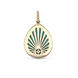 14k Turquoise Waters Teardrop Pendant Necklace - One of a Kind