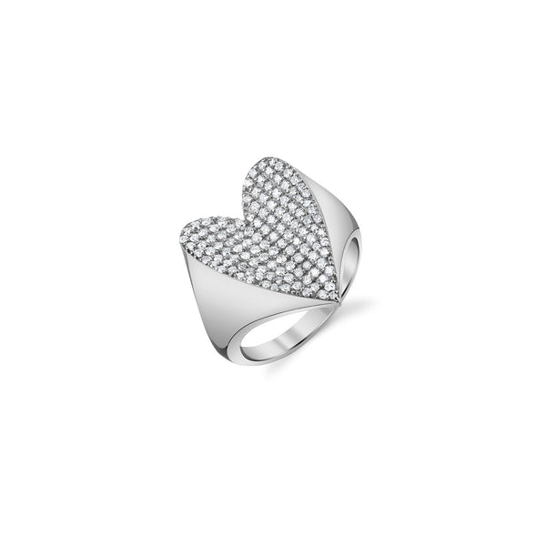 Be Mine Pavé Heart Ring