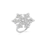 Diamond Cobblestone Snowflake Ring