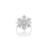 Petite Diamond Cobblestone Snowflake Ring