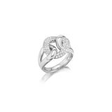 Love Knot with Diamond Center Ring