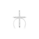 Diamond Cross Cathedral Set Ring