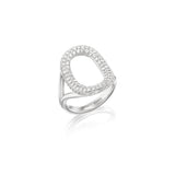 Galets La Côte The Pebbles Diamond Open Oval Saddle Ring