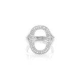 Galets La Côte The Pebbles Diamond Open Oval Saddle Ring