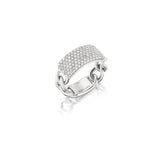 Diamond ID Curb Chain Ring