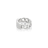 Diamond ID Curb Chain Ring
