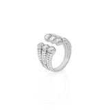 Diamond Open 6 Bezel Ring