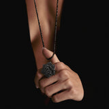 Black Diamond Rose Ring