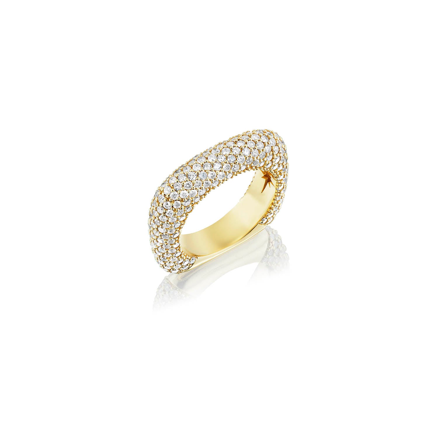 14k Gold Square Diamond Ring – Sheryl Lowe