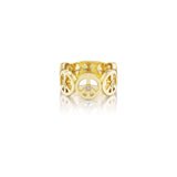 14k Peace Sign Band Ring