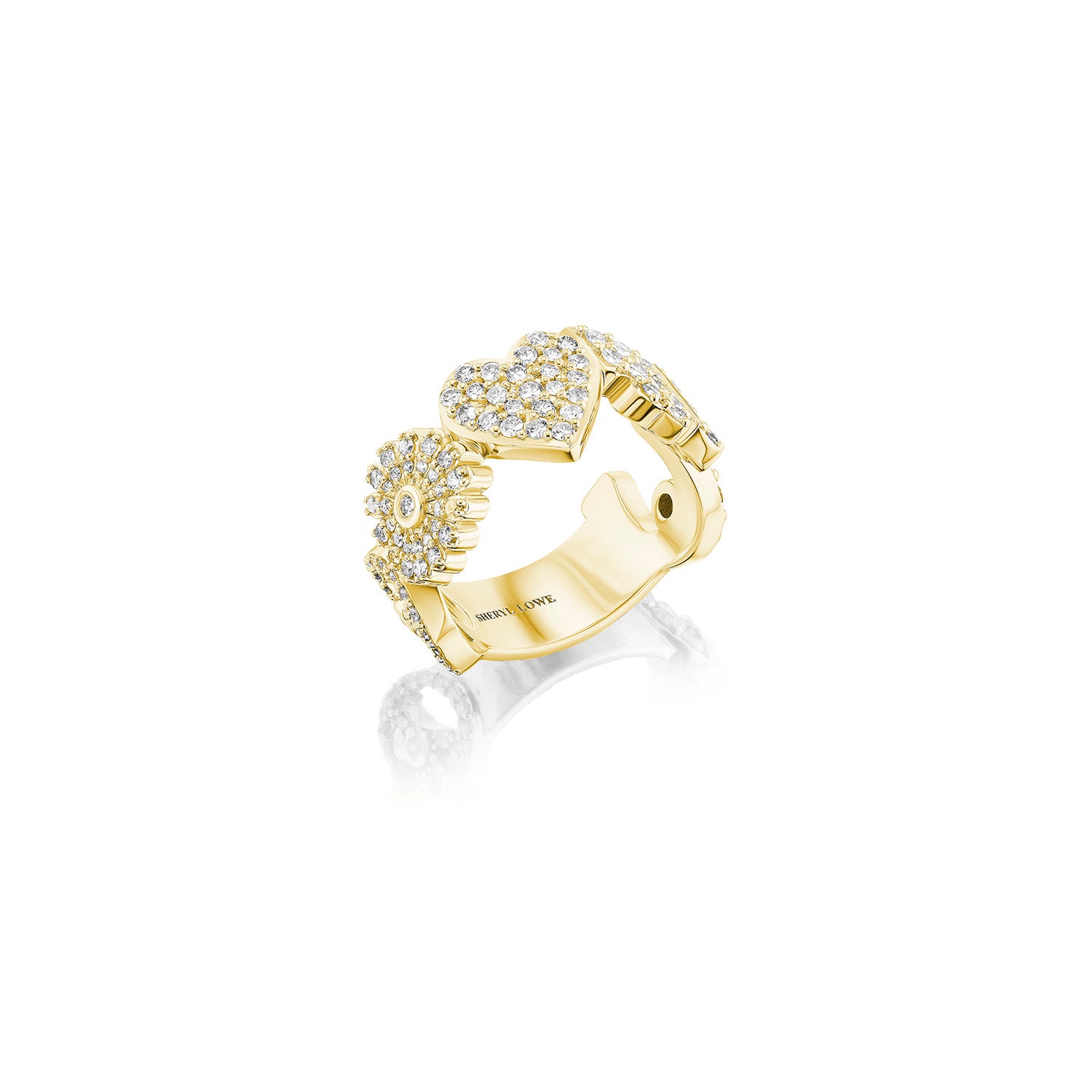 14K Diamond Manifestation Ring – Sheryl Lowe