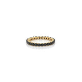14k Black Diamond Eternity Stacking Ring