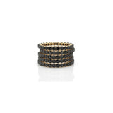 14k Black Diamond Eternity Stacking Ring