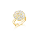 14k Gold Galets La Côte The Pebbles Diamond Ring with Double Shank Band