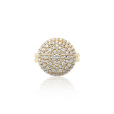 14k Gold Galets La Côte The Pebbles Diamond Ring with Double Shank Band